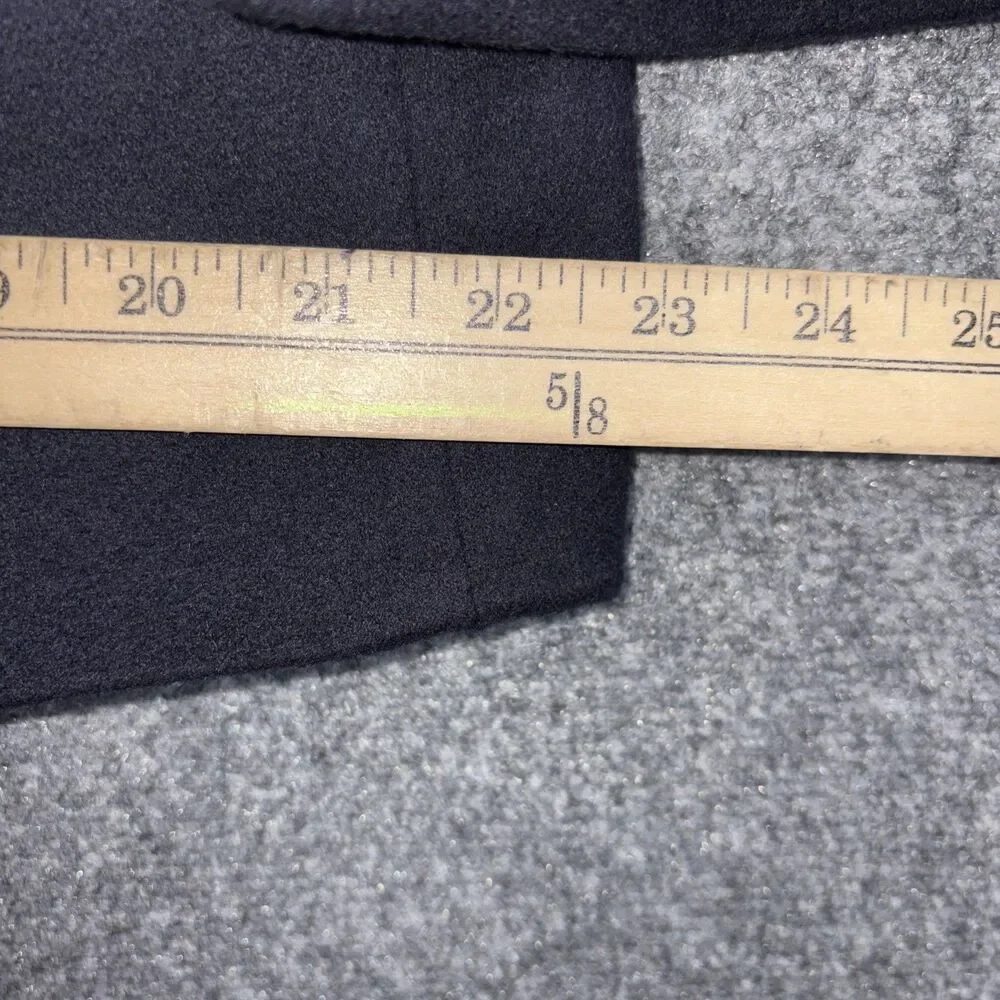 Hart Schaffner Marx Gold Trumpeter 46R Blue Loro Piana Cashmere Sports Coat flaw